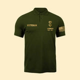 Personalized US Soldier Retired Veteran Polo Printed QTHN2023120