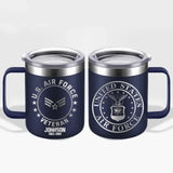 Personalized US Armed Forces With Name And Year Laser Handle Cup Printed 2023197KVH