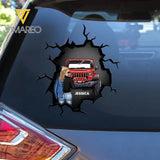 Personalized Jeep Girl with Name Decal Printed MTPTN2023165