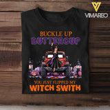 Personalized Buckle Up Buttercup You Just Flipped My Witch Swith Jeep Witch Halloween Gift T-shirt Printed MTKVH23617