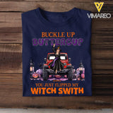 Personalized Buckle Up Buttercup You Just Flipped My Witch Swith Jeep Witch Halloween Gift T-shirt Printed MTKVH23617