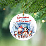 Personalized Grandkids Melt Our Hearts Nana Ceramic Ornament Printed HTHHN23731