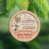 Personalized Goodbyes Are Not Forever In Loving Memory Of  Wooden Ornament 2 Layer Printed HTHVQ23742
