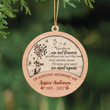 Personalized Goodbyes Are Not Forever In Loving Memory Of  Wooden Ornament 2 Layer Printed HTHVQ23742