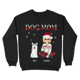 Personalized Dog Mom Girl Xmas Custom Names Sweatshirt Printed PTN23738