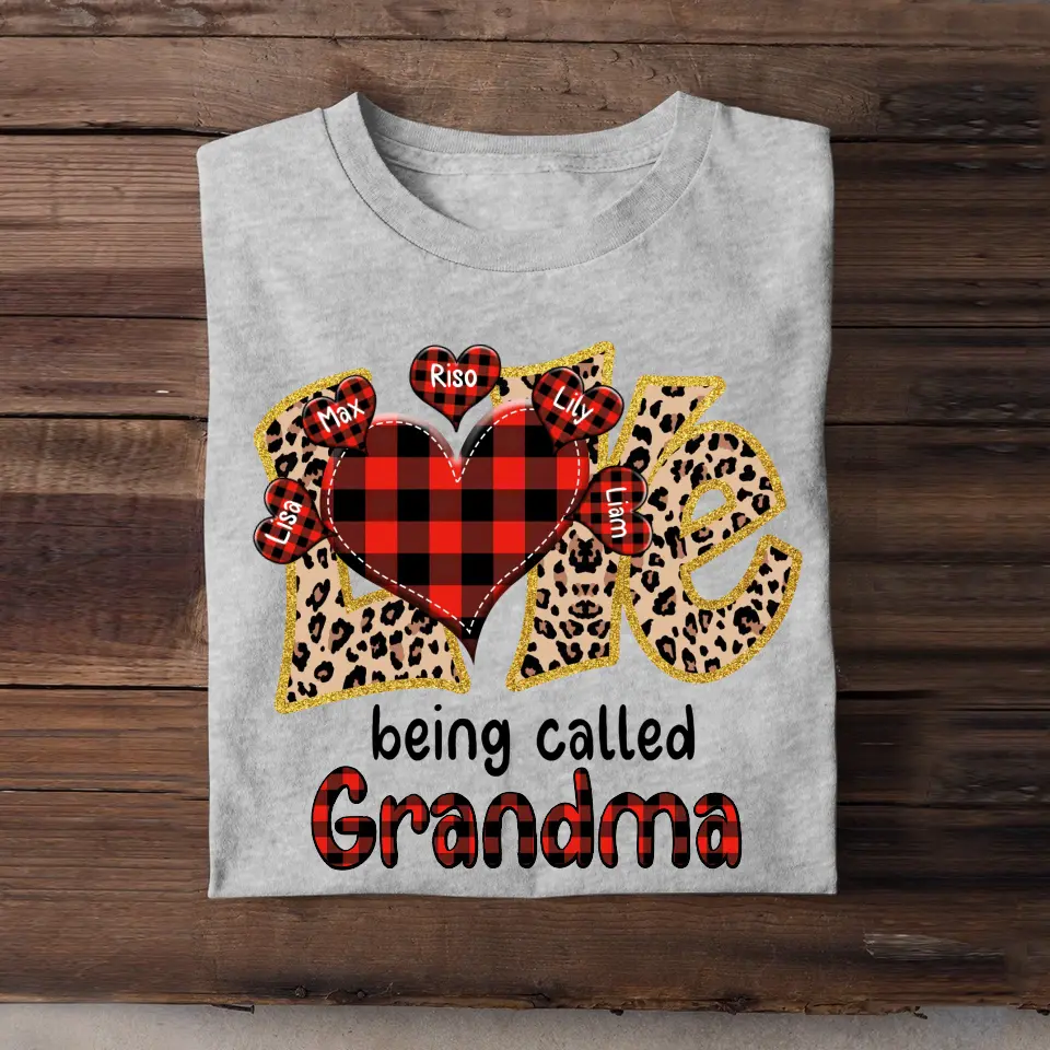 Personalized Love Being Called Grandma T-shirt Printed LDMHN23739