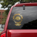 Personalized Australian Veteran Decal Printed QTKH740
