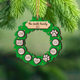 Personalized Family Christmas Wooden Ornament 2 Layer Printed HTHVQ23755