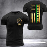 Personalized Retired US Soldier Unit Rank Custom Name Tshirt 2D Printed KVH23769