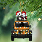Personalized Jeep Christmas Wooden Ornament Printed LDMVQ23790