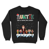 Personalized Auntie Like A Mom But Cooler Kid Names Sweatshirt Or Hoodie 2D Printed PTN23787