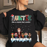 Personalized Auntie Like A Mom But Cooler Kid Names Sweatshirt Or Hoodie 2D Printed PTN23787