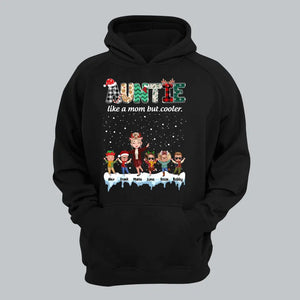 Personalized Auntie Like A Mom But Cooler Kid Names Sweatshirt Or Hoodie 2D Printed PTN23787