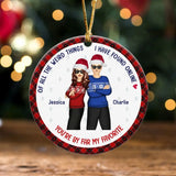 Personalized You're By Far My Favorite Christmas Couple Ceramic Ornament Printed HTHHN23797