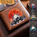 Personalized Jeep Man Custom Name Leather Wallet LDMVQ23817
