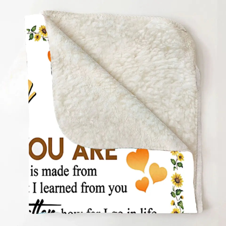 Personalized But To Me You Are The World Mom Sherpa or Fleece Blanket Printed HTHVQ23827