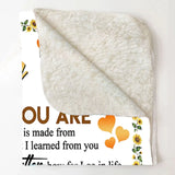 Personalized But To Me You Are The World Mom Sherpa or Fleece Blanket Printed HTHVQ23827