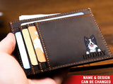 Personalized Dog Names Dog Lovers Gift Leather Card Wallet KVH23826