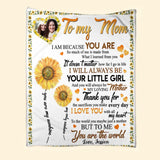Personalized But To Me You Are The World Mom Sherpa or Fleece Blanket Printed HTHVQ23827
