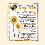Personalized But To Me You Are The World Mom Sherpa or Fleece Blanket Printed HTHVQ23827