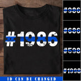 Personalized Police ID T-shirt Printed LDMKVH23849