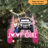 Personalized Jeep Girl Custom Name Acrylic Ornament Printed MTHN23866