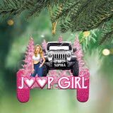 Personalized Jeep Girl Custom Name Acrylic Ornament Printed MTHN23866