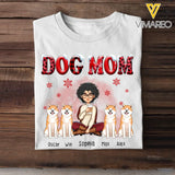 Personalized Dog Mom Christmas T-shirt Printed LDMHN23773