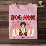 Personalized Dog Mom Christmas T-shirt Printed LDMHN23773