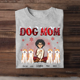 Personalized Dog Mom Christmas T-shirt Printed LDMHN23773
