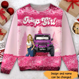 Personalized Jeep Girl Ugly Sweater Printed NTMTHN23886