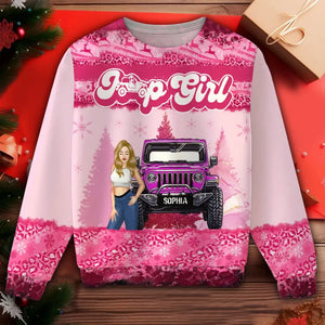 Personalized Jeep Girl Ugly Sweater Printed NTMTHN23886