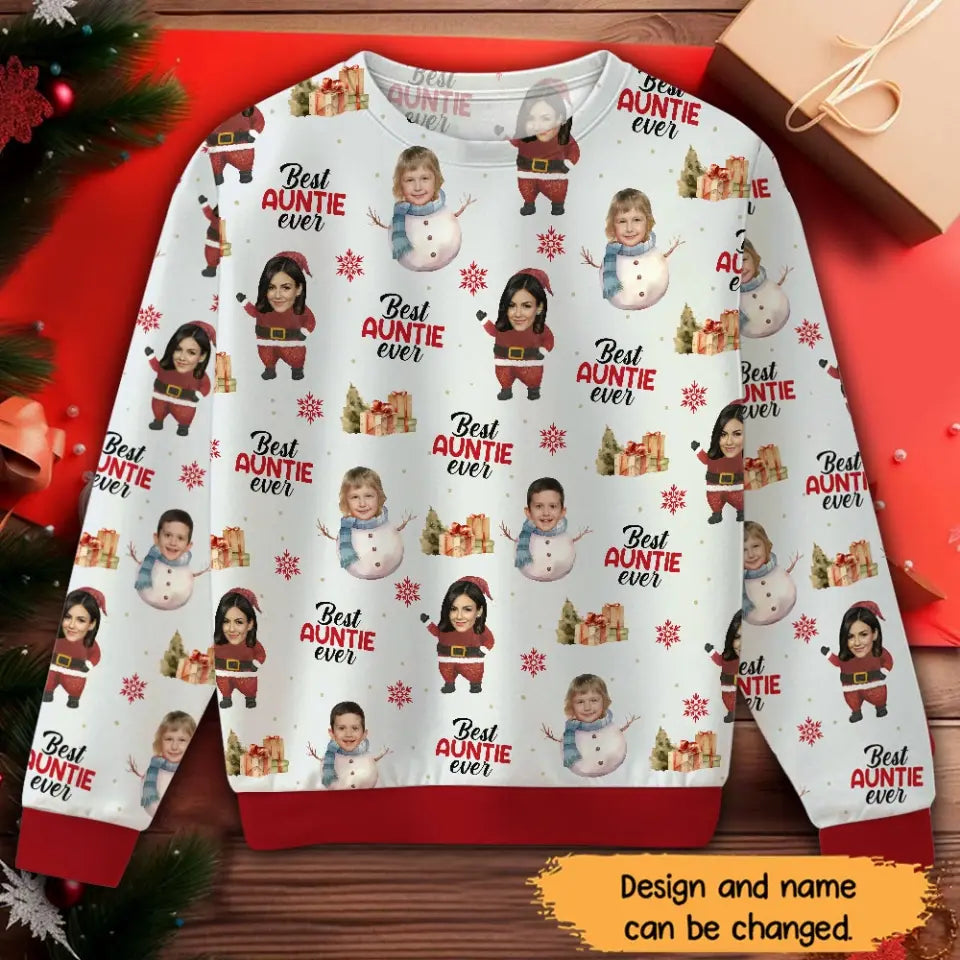 Personalized Best Auntie Ever Sweatshirt 3D Printed HTHHN23901