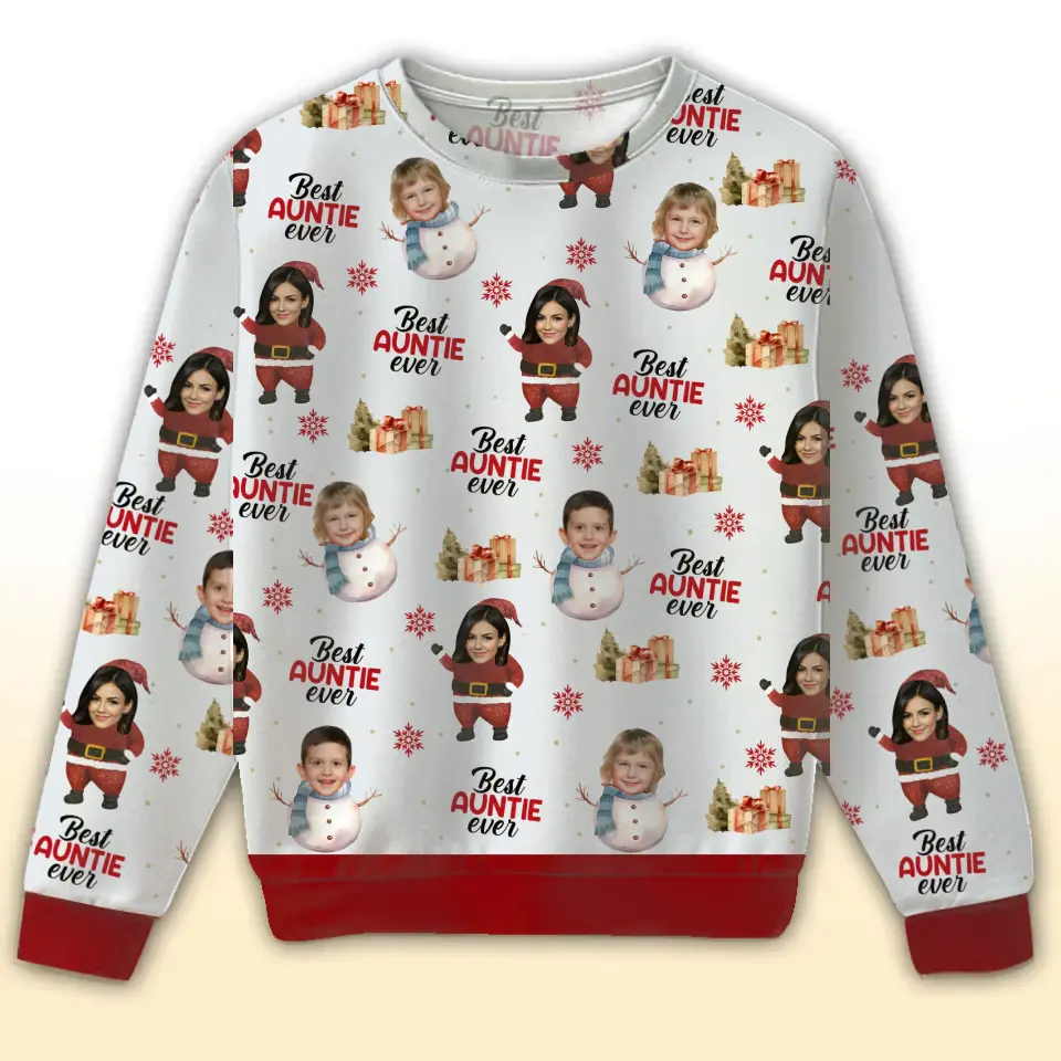 Personalized Best Auntie Ever Sweatshirt 3D Printed HTHHN23901