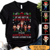 Personalized If We Get In Trouble It's My Auntie's Fault Because I Listened To Her T-shirt Printed HTHHN23931