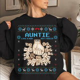 Personalized Auntie Like A Mom But Cooler Hands & Kid Names Sweatshirt Printed KVH23912