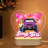 Personalized Jeep Girl Heart LED Lamp Printed MTHN23950