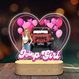 Personalized Jeep Girl Heart LED Lamp Printed MTHN23950