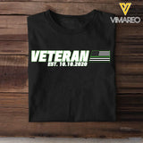 Personalized US Veteran Retired T-shirt Printed QTKVH966