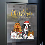 Personalized Merry Christmas Happy New Year Dog Xmas Dog Lovers Gift Christmas Gift Decal Printed HN23979