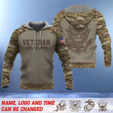 Personalized Military Branch Veteran Custom Time Hoodie 3D Printed QTVQ23984