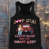 Personalized Jeep Girl Classy Sassy And A Bit Smart Assy Women's Flowy Racerback Tank And Legging Printed HN231003