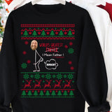 Personalized Upload Photo World's Greatest Farter I Mean Father Christmas Gift Sweatshirt Printed HTHKVH231006