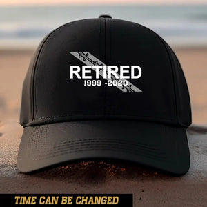 Personalized Correctional Officer Retired Black Cap QTLVA231011