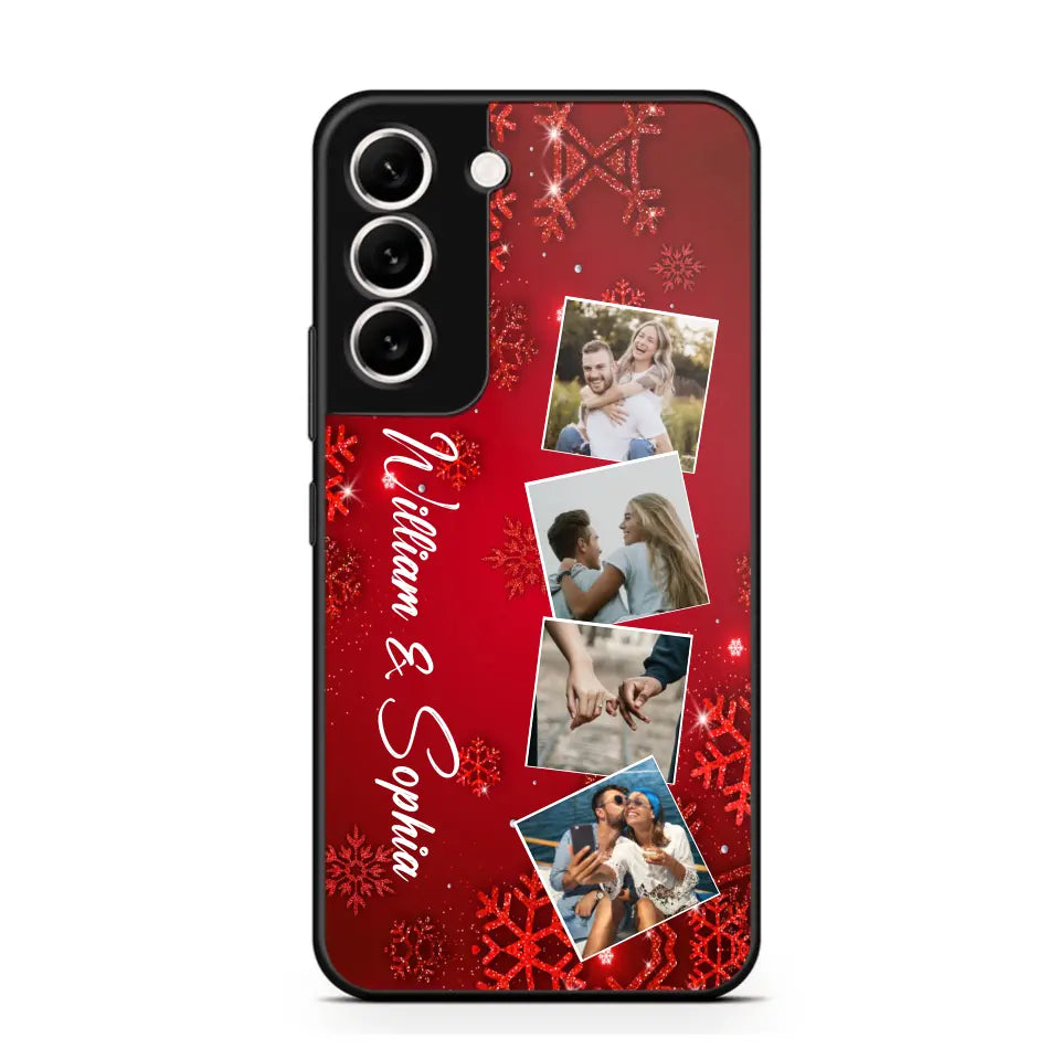 Personalized Upload Your Photo Couple Christmas Phonecase Printed HTHHN231016