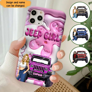 Personalized Jeep Girl Phonecase Printed NTMTHN231041