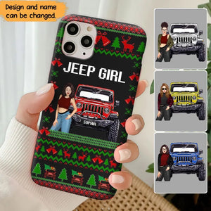 Personalized Jeep Girl Christmas Gift Phonecase Printed NTMTVQ231045