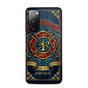 Personalized Fire Dept Radition Dedication Sacrifice Firefighter Custom Name Phonecase Printed QTVQ231046