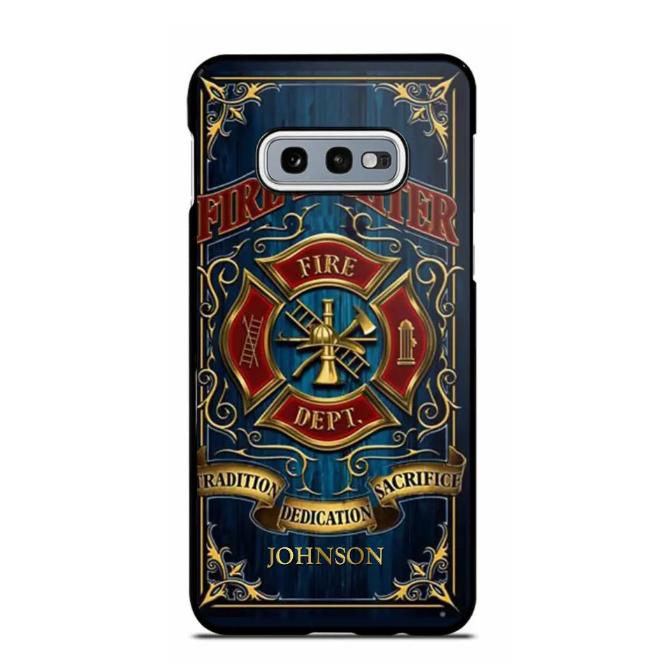 Personalized Fire Dept Radition Dedication Sacrifice Firefighter Custom Name Phonecase Printed QTVQ231046