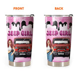 Personalized Jeep Girl Custom Name Tumbler Printed MTHN231050
